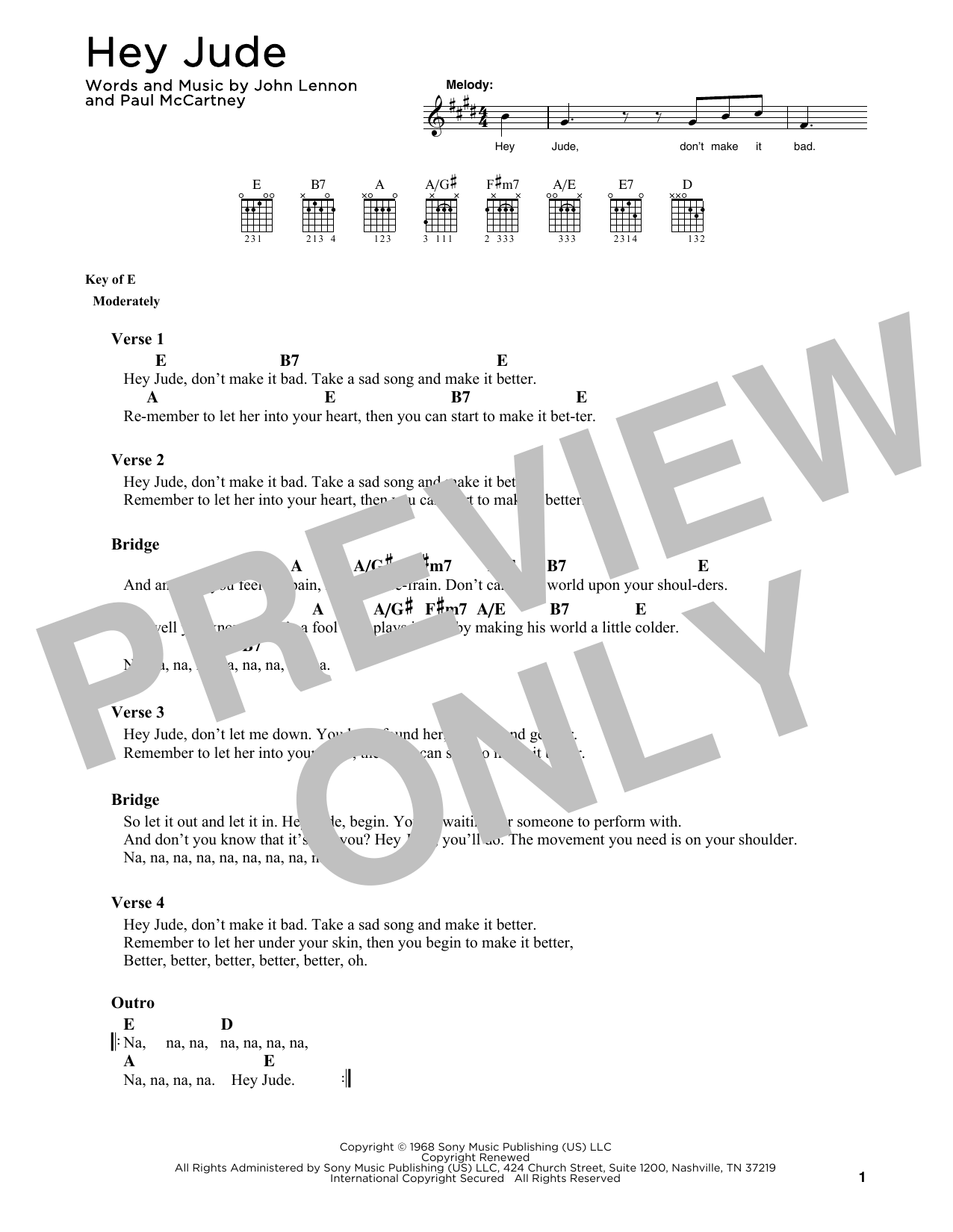 Product gallery: Page 1 of 1 Hey Jude, The Beatles