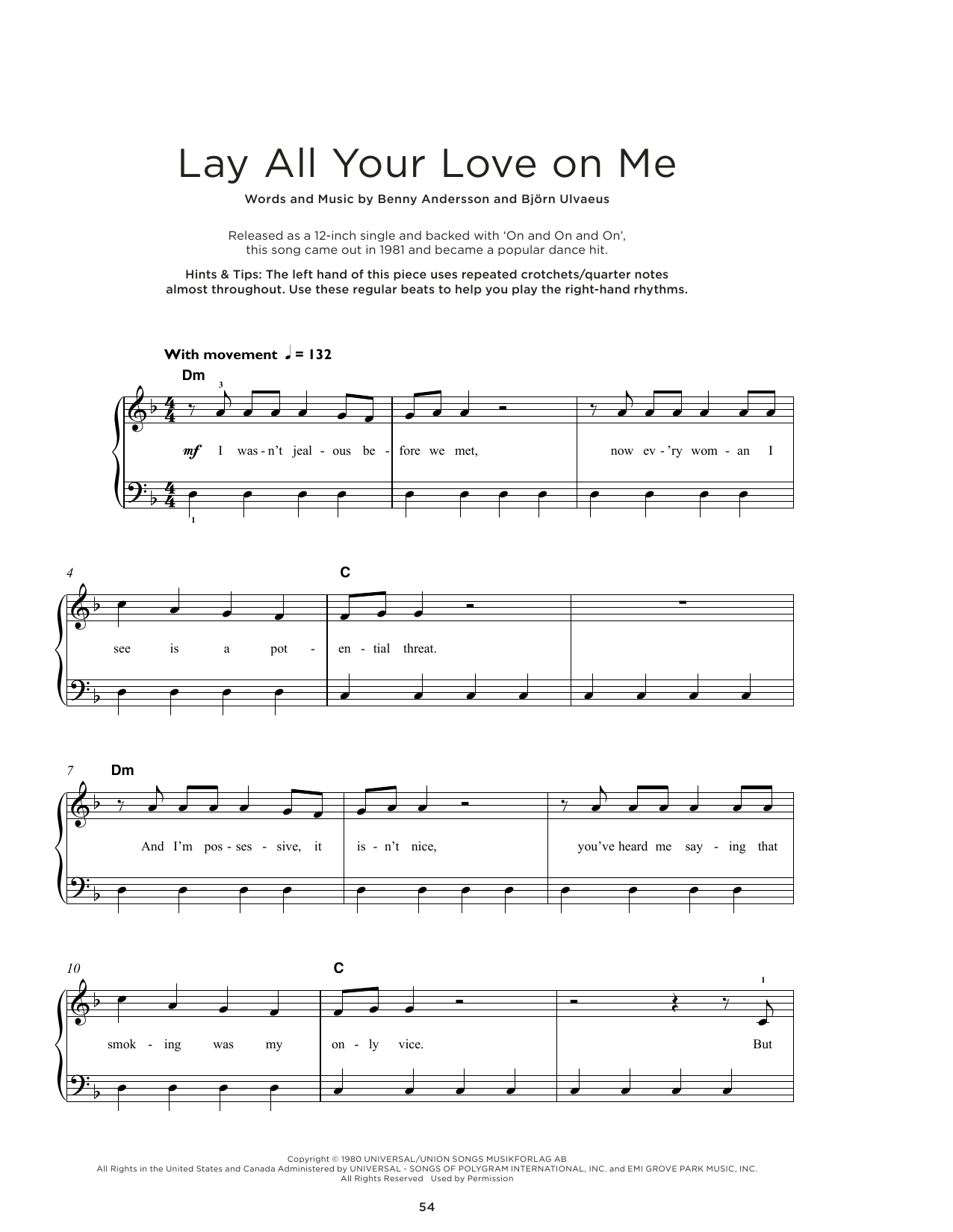 Produktbild zu: Lay All Your Love On Me