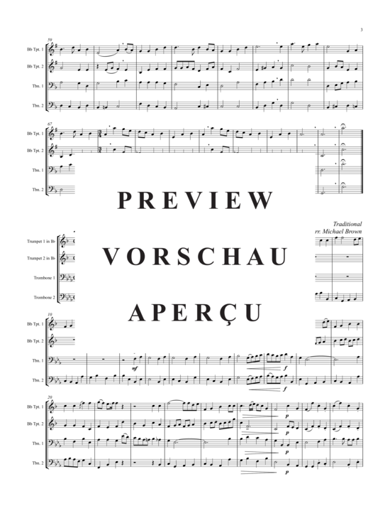 Produktgalerie: Seite 4 von 21 Mountain Music (Music from Appalachia), , (2xTrompete in B, Horn in F, Posaune)