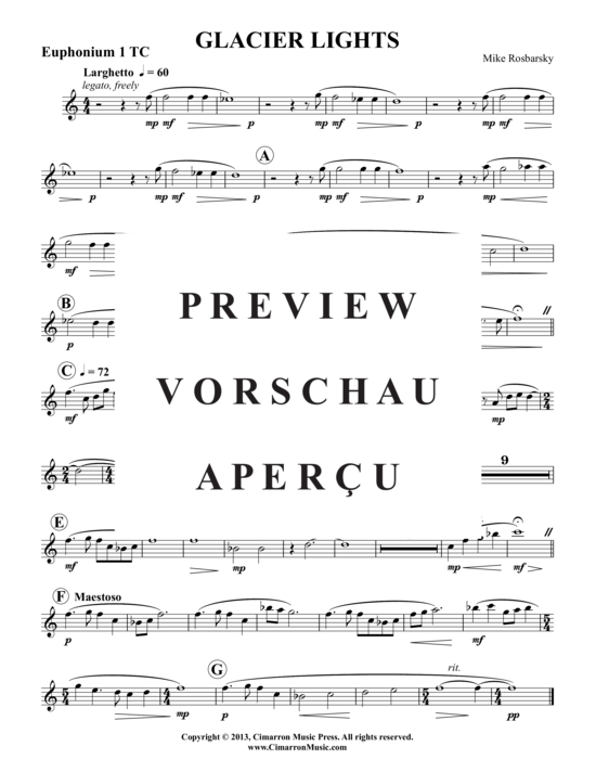 Product gallery: Page 7 of 13 Glacier Lights , , (Tuba Ensemble)
