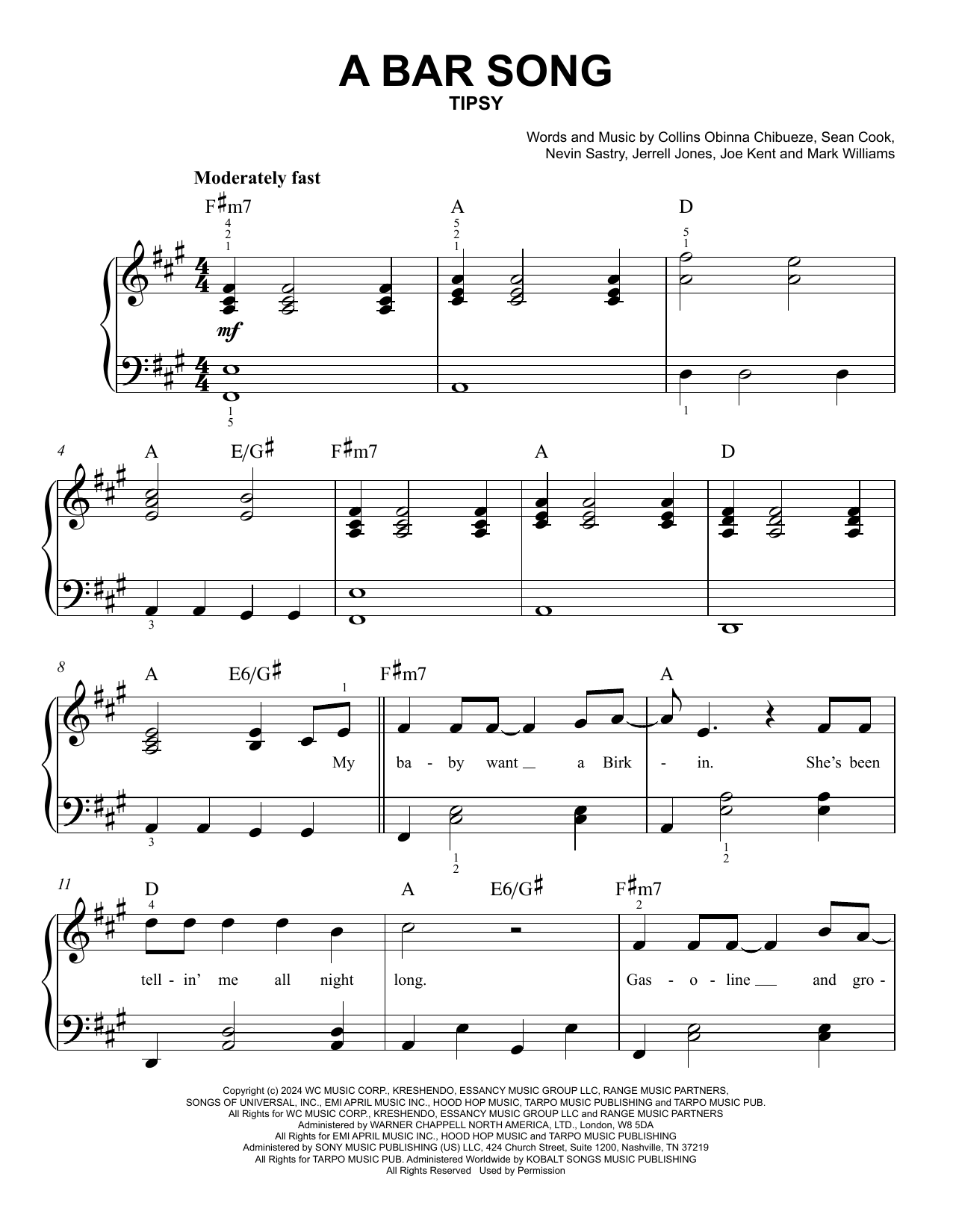 Product picture to:  A Bar Song (Tipsy) - Shaboozey