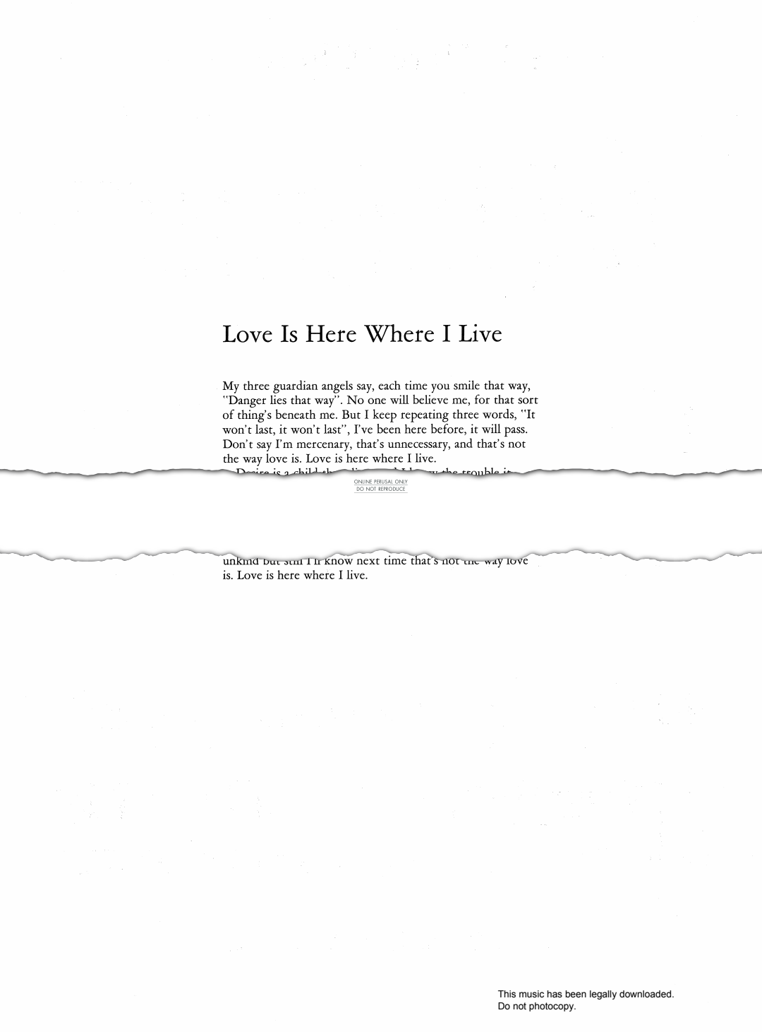 Product picture to: Love Is Here Where I Live