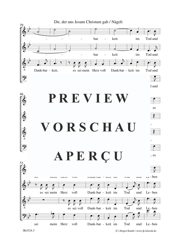 Produktgalerie: Seite 4 von 5 Dir, der uns Jesum Christum gab, , Gemischter Chor
