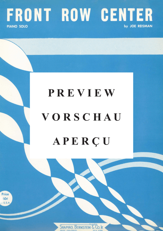 Produktgalerie: Seite 2 von 8 Front Row Center , , Klavier Solo