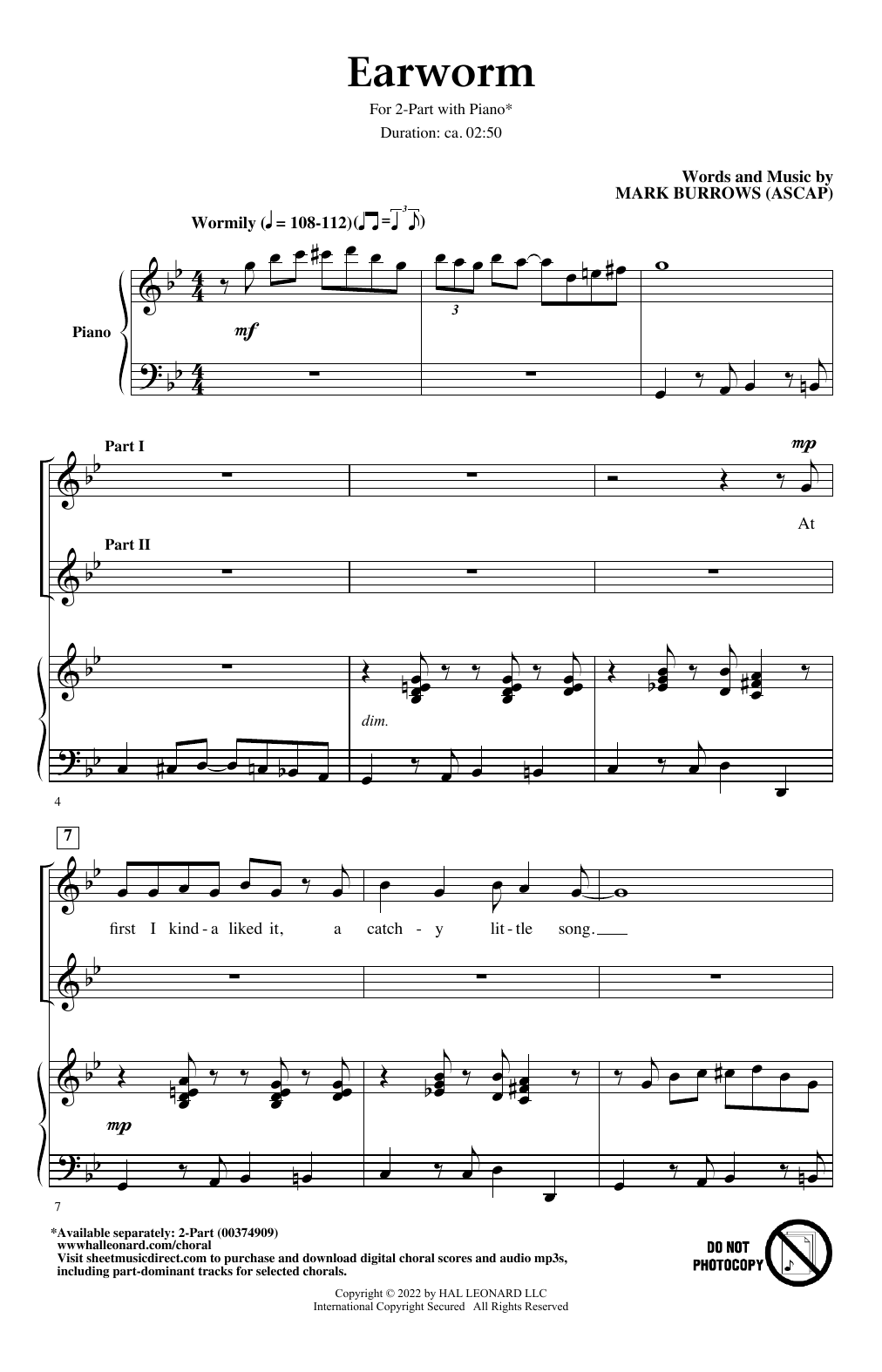 Product gallery: Page 1 of 1 Earworm, Mark Burrows