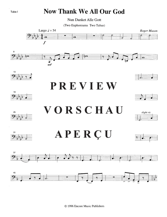 Product gallery: Page 11 of 14 Now Thank We All our God , , (Tuba Quartett EETT)
