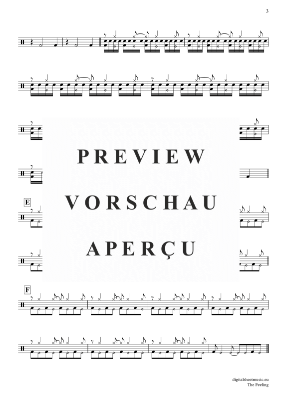 Product gallery: Page 4 of 4 The Feeling, Frequencies, Lost, (Drums)