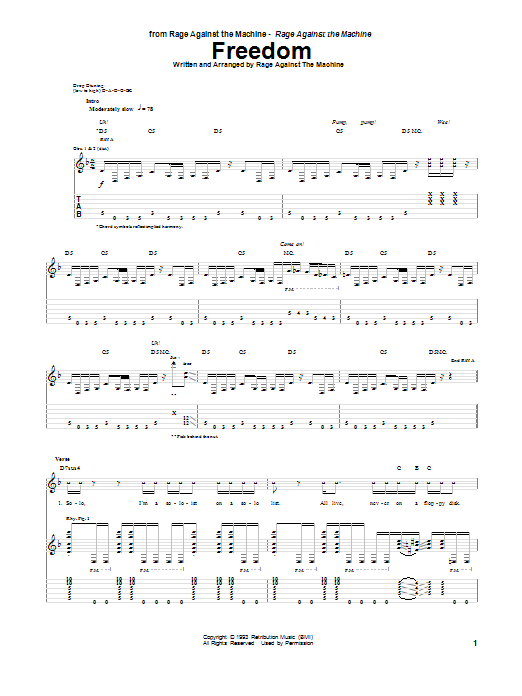 Produktgalerie: Seite 1 von 1 Freedom, Rage Against The Machine, Gitarre