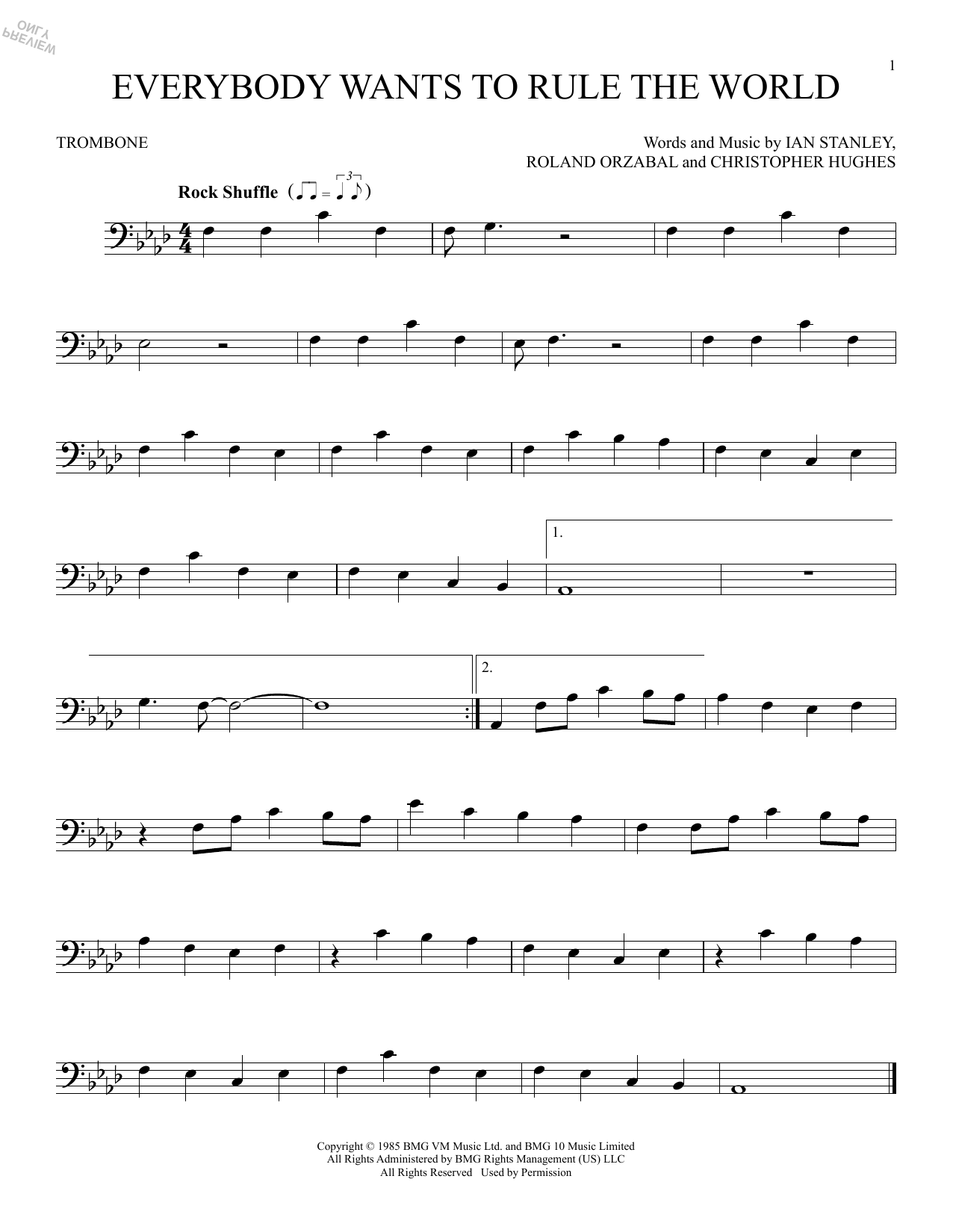 Product gallery: Page 1 of 1 Everybody Wants To Rule The World, Tears For Fears