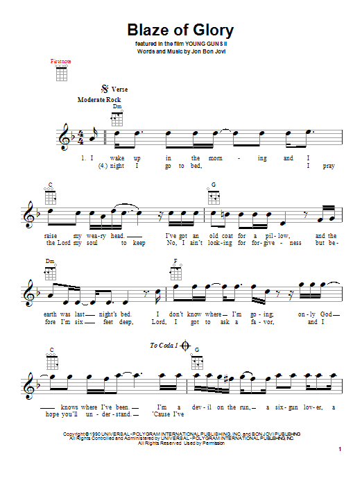 Product gallery: Page 1 of 1 Blaze Of Glory, Jon Bon Jovi