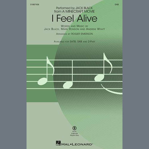 cover: I Feel Alive (from A Minecraft Movie) (arr. Roger Emerson), Jack Black