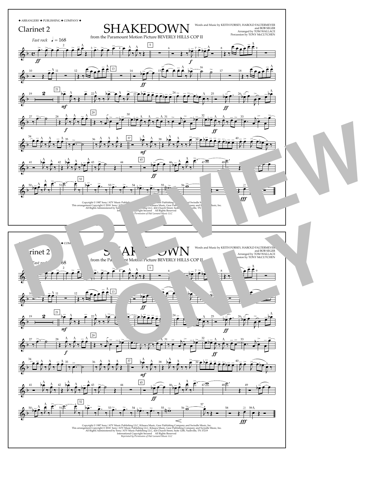Product picture to: Shakedown - Clarinet 2