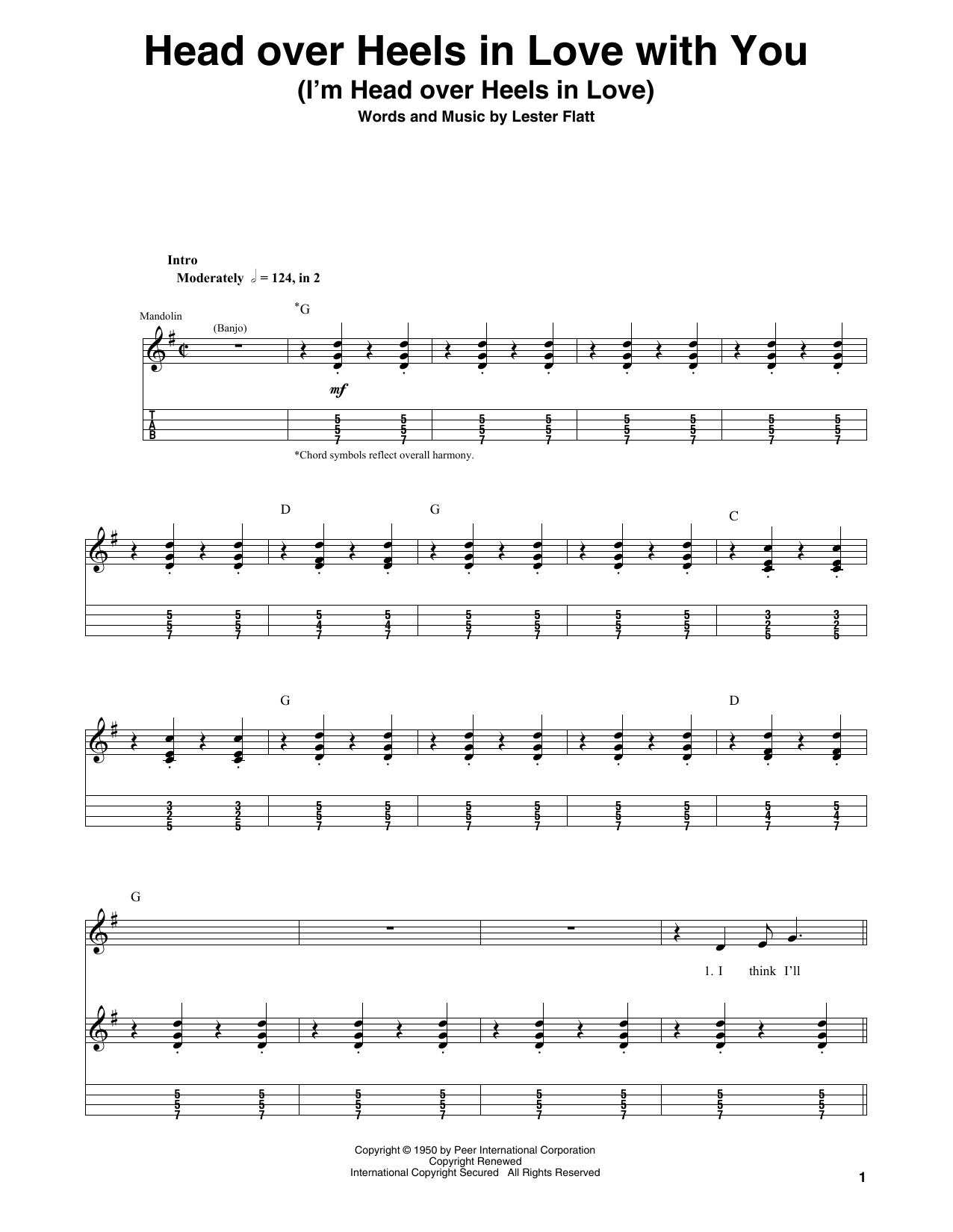 Produktgalerie: Seite 1 von 1 Head Over Heels In Love With You (I'm Head Over Heels In Love), Lester Flatt