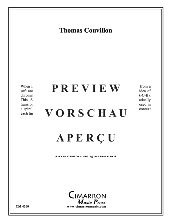 Product gallery: Page 2 of 14 Sinuations , , (Trombone Quartet)