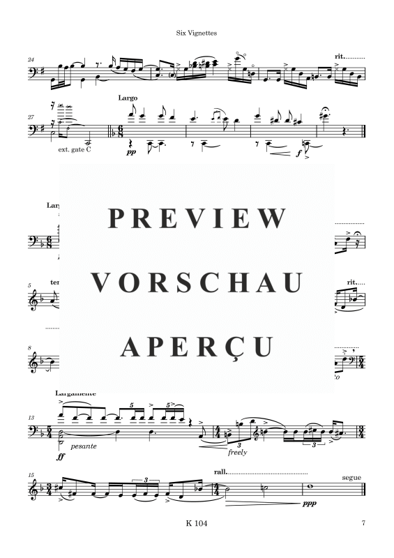 gallery: Six Vignettes for unaccomanied Double Bass, , Double Bass Solo