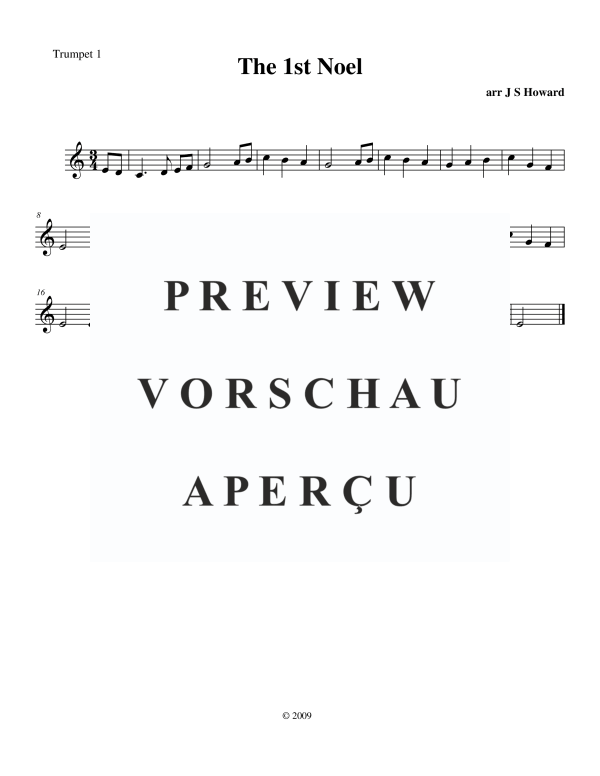 Produktgalerie: Seite 6 von 11 The 1st Noel, , BlechblÀser Ensemble