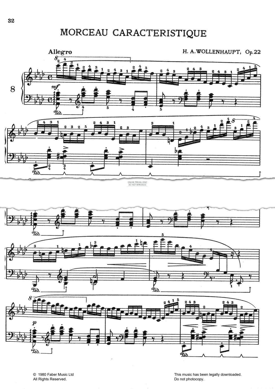 Produktbild zu: Morceau Caracteristique Op.22
