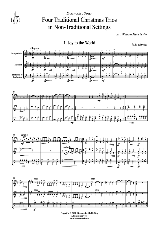 Produktbild zu: 4 Weihnachts-Trios Verschiedene Verfasser