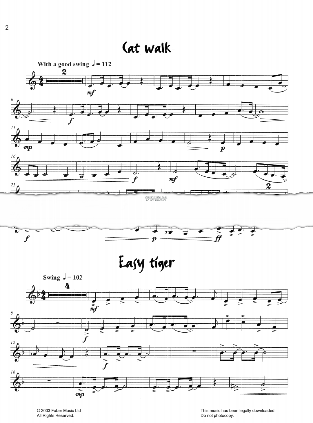 Produktgalerie: Seite 1 von 1 Easy Tiger  (from 'Really Easy Jazzin' About'), Pam Wedgwood, Horn, Klavier