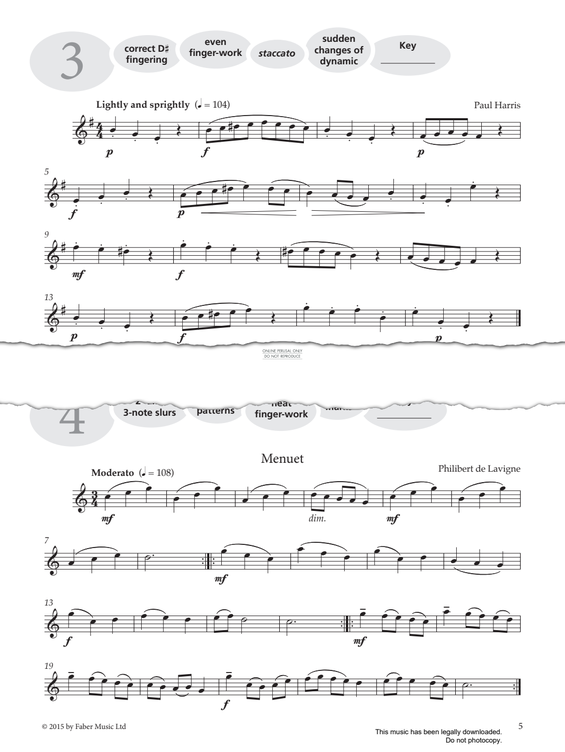 Product gallery: Page 1 of 1 Study No.3 Lightly And Sprightly (from 'More Graded Studies For Flute Book One'), Paul Harris
