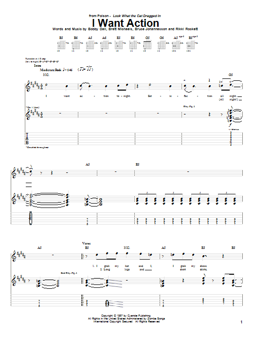 Produktgalerie: Seite 1 von 1 I Want Action, Poison, Gitarre