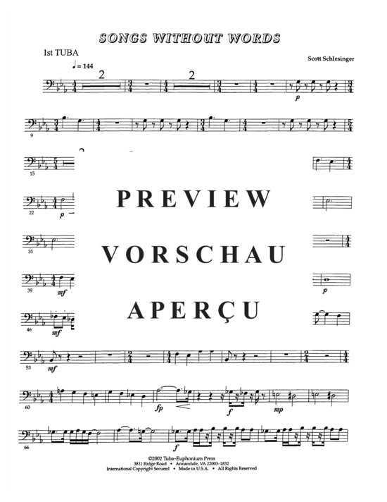 Product gallery: Page 18 of 21 Song Without Words , , (Tuba Quartett EETT)