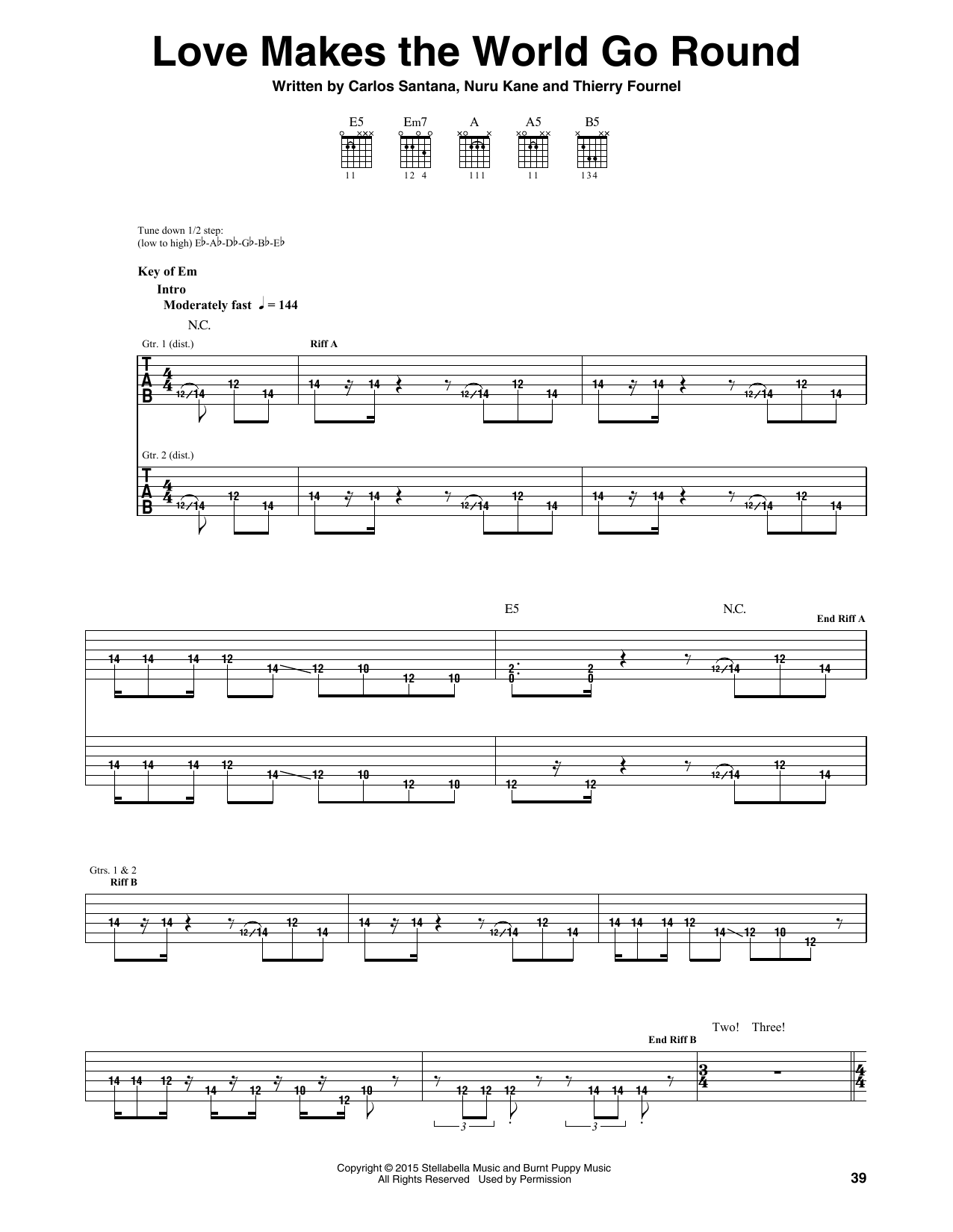 Produktgalerie: Seite 1 von 1 Love Makes The World Go Round, Santana, Gitarre