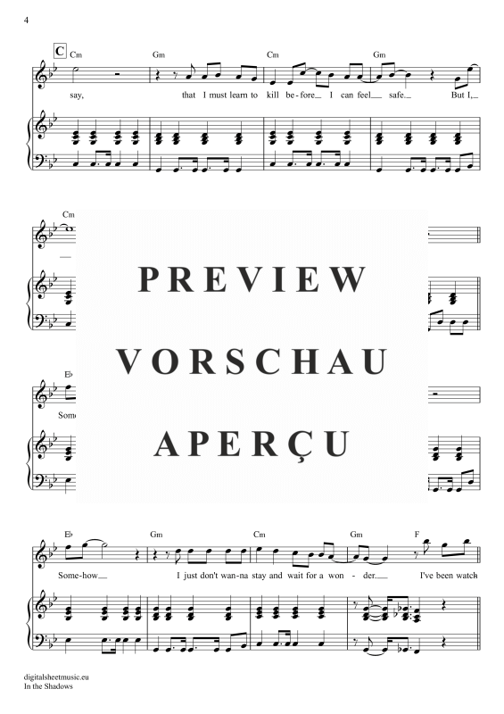 gallery: In The Shadows, Rasmus, Gesang mit Klavierbegleitung