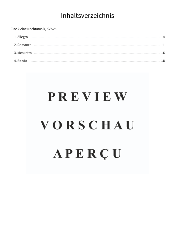 Produktgalerie: Seite 5 von 11 Eine kleine Nachtmusik - Serenade Nr. 13, , Klavier Solo