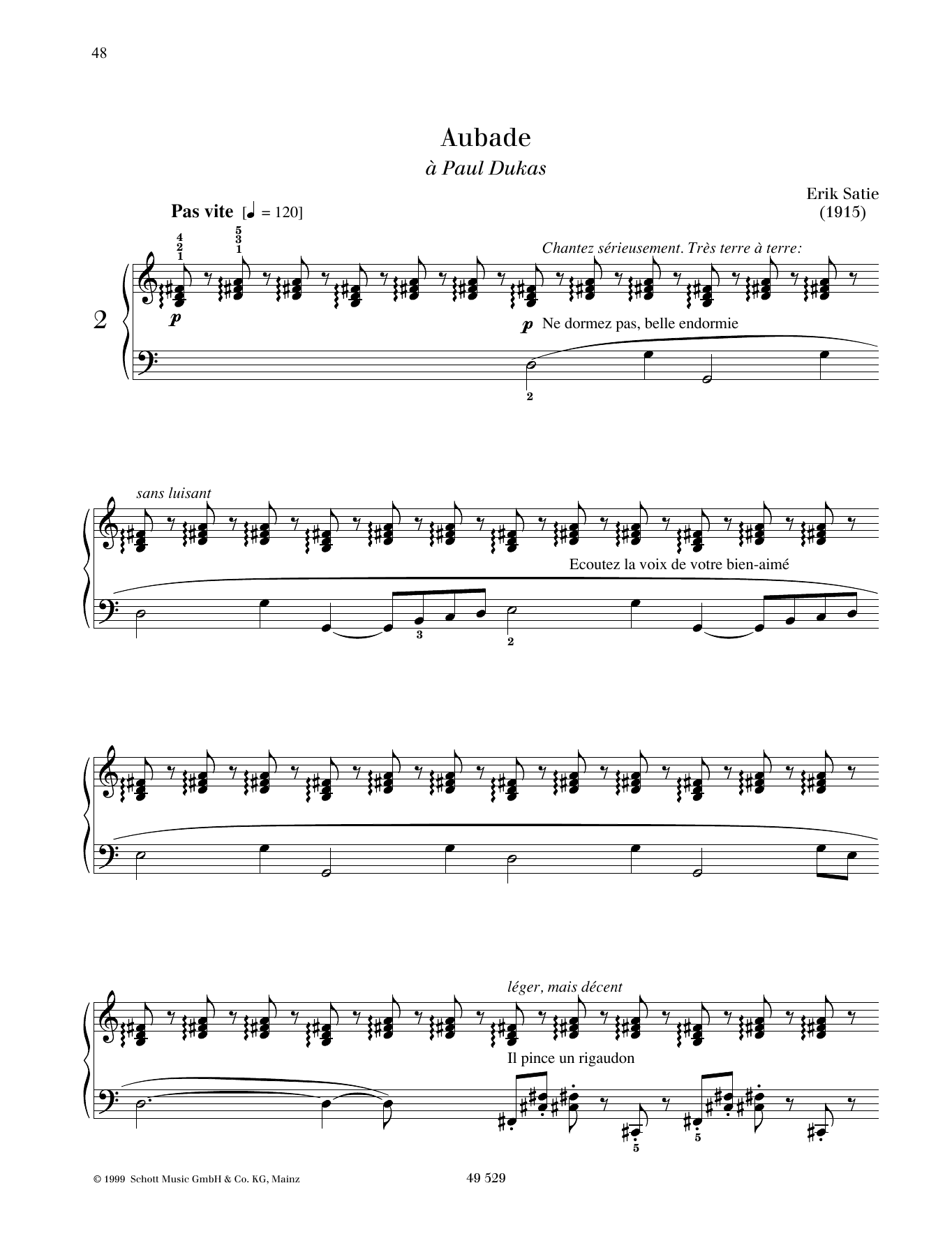 Product gallery: Page 1 of 1 Aubade, Erik Satie
