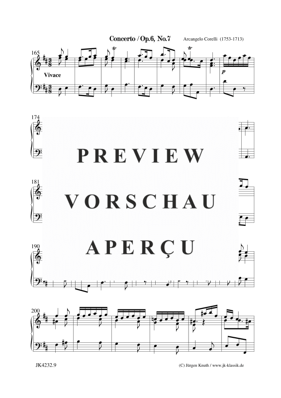 gallery: Concerto Op.6. No.7, , Klavier Solo