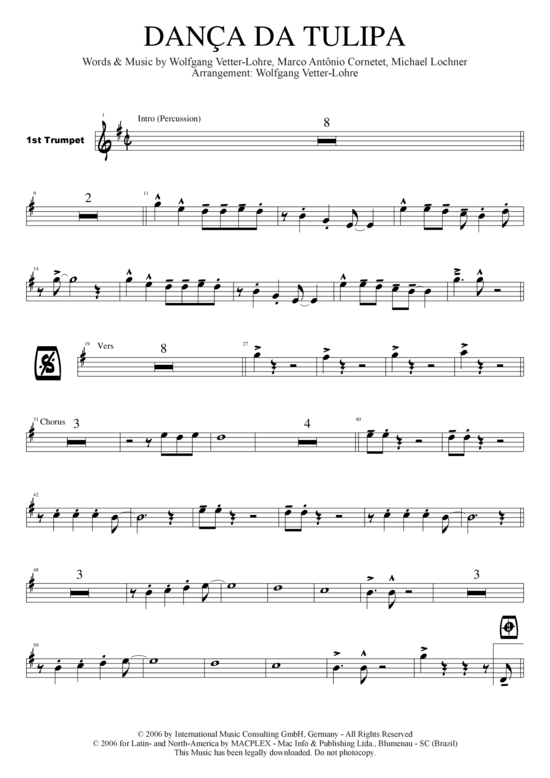 Product picture to: Danca da tulipa Marco Antonio Cornetet (Banda Pomerana)