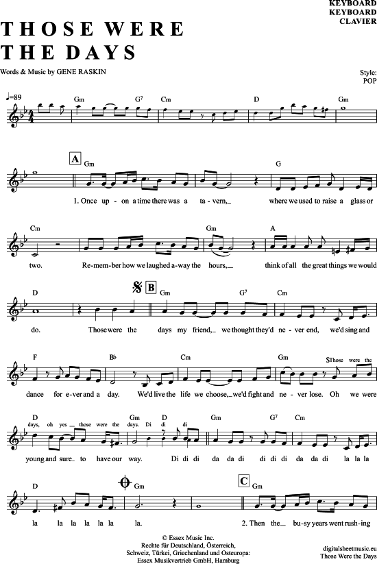 Product picture to: Those were the days Mary Hopkin (VA)