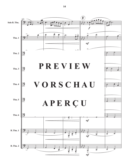 Product gallery: Page 16 of 21 Songs of the forest , , (Trombone ensemble 8 parts + bass trombone solo)
