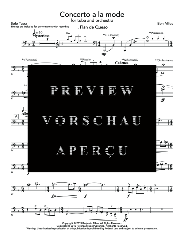 Product gallery: Page 5 of 11 Concerto a la mode, , (Tuba Solo Backing Track)