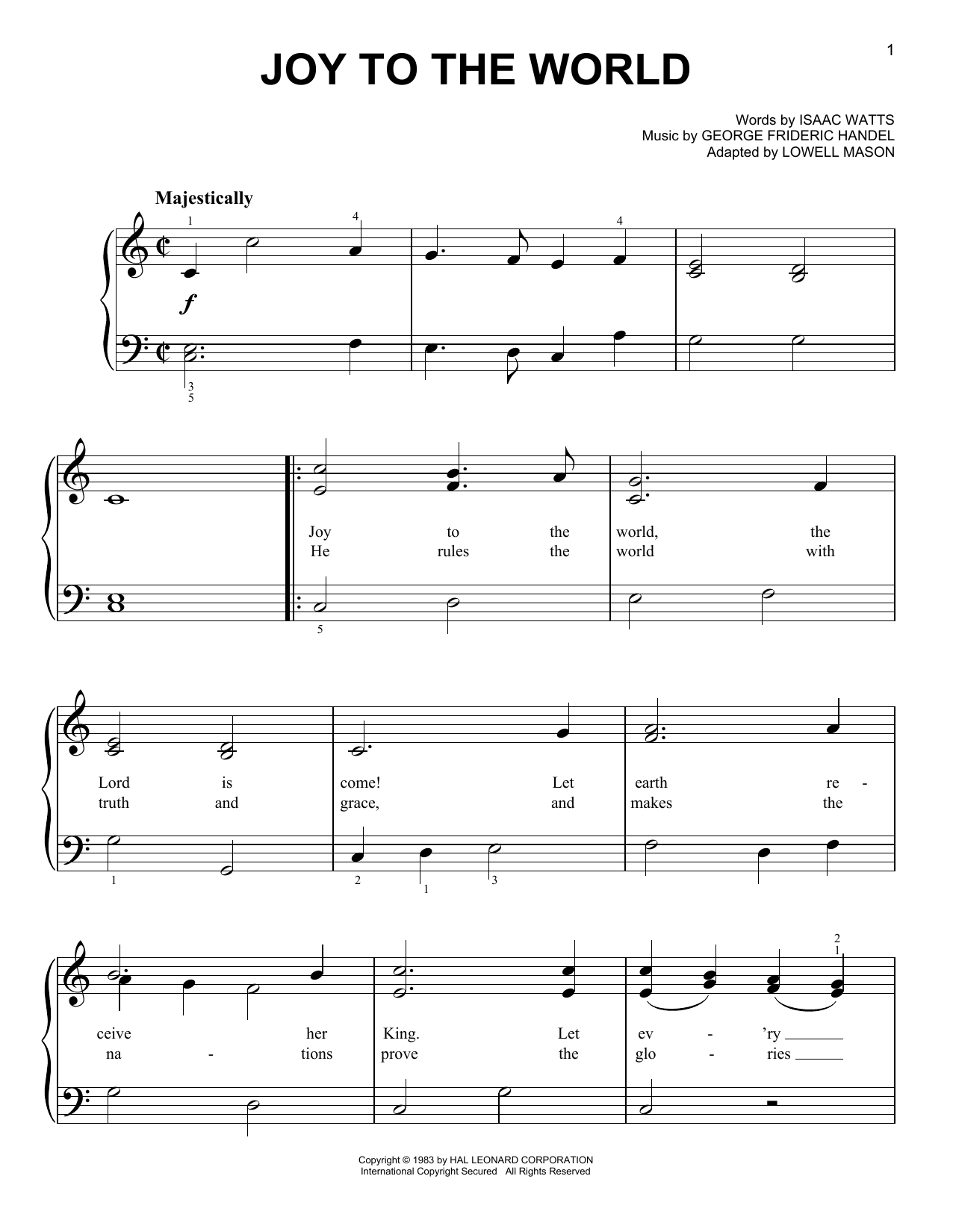 Produktgalerie: Seite 1 von 1 Joy To The World, Isaac Watts, Klavier