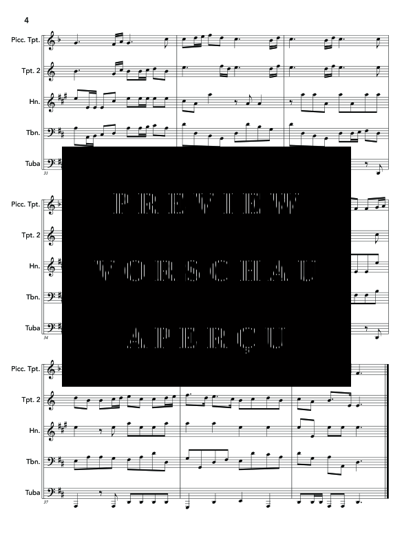 Produktgalerie: Seite 8 von 11 La Rejouissance, , (Blechbläser Quintett)