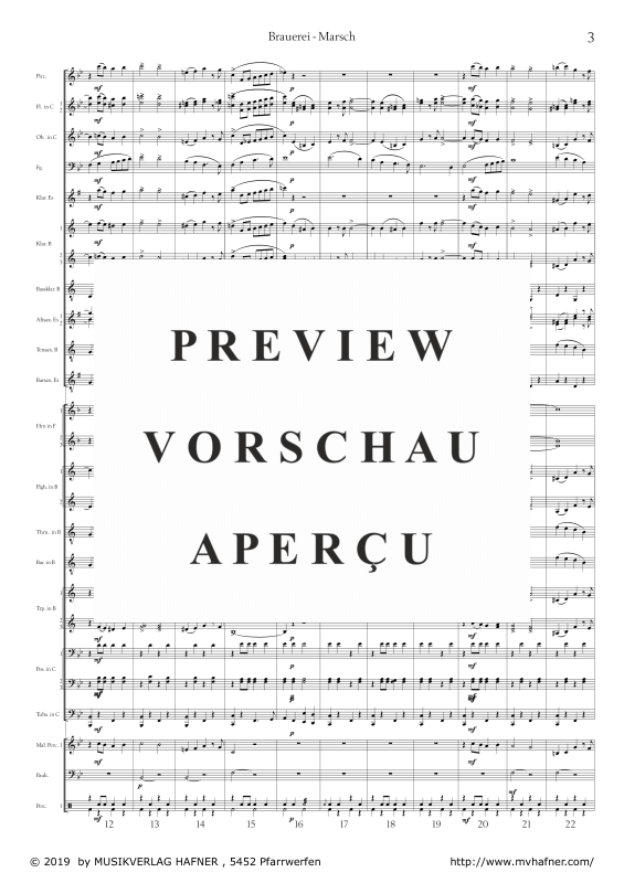 Product gallery: Page 6 of 11 Brauerei - Marsch, , (large wind orchestra)