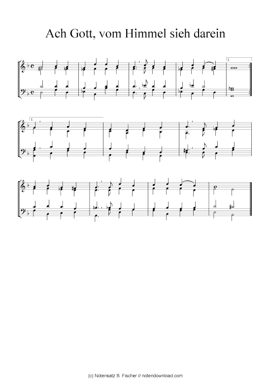 Product picture to: Ach Gott, vom Himmel sieh darein  