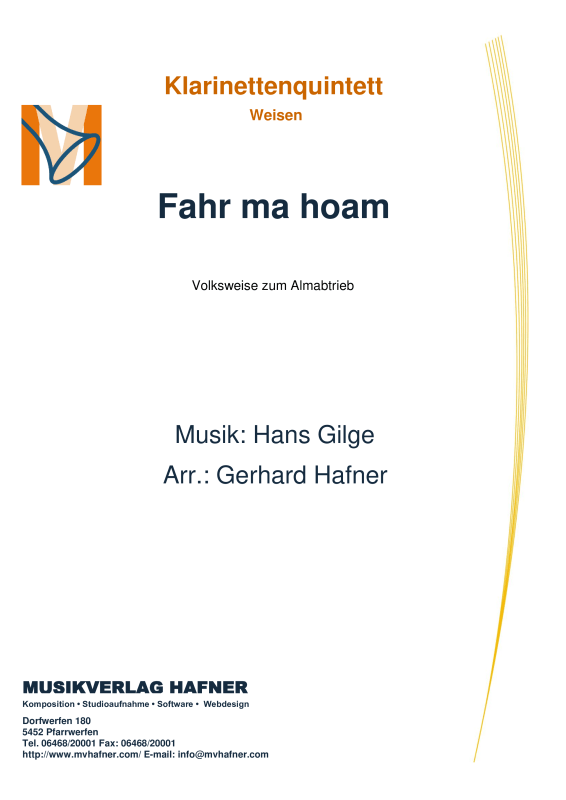 Product picture to: Fahr ma hoamHans Gilge