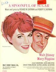 cover: Spoonful Of Sugar (from 'Mary Poppins'), Julie Andrews, Gesang, Gitarre, Klavier
