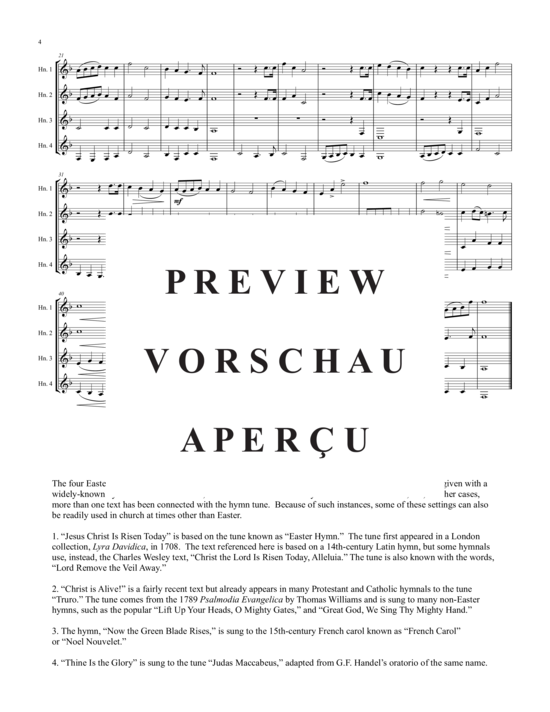 Product gallery: Page 5 of 13 4 Oster-Quartette , , (Horn Quartet)