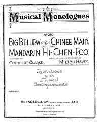Produktbild zu: Big Bellew And The Chinee Maid, And The Mandarin Hi-Chen-Foo