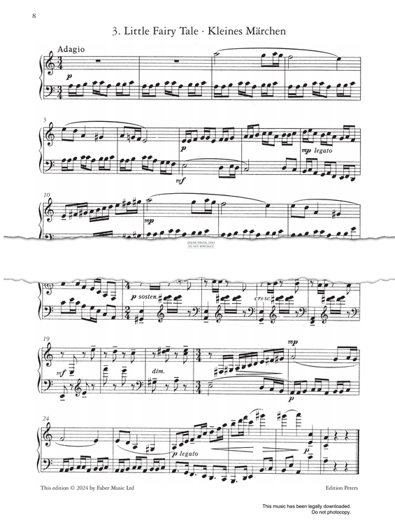 Produktgalerie: Seite 1 von 1 Little Fairy Tale Op.65, Sergei Prokofiev, Klavier