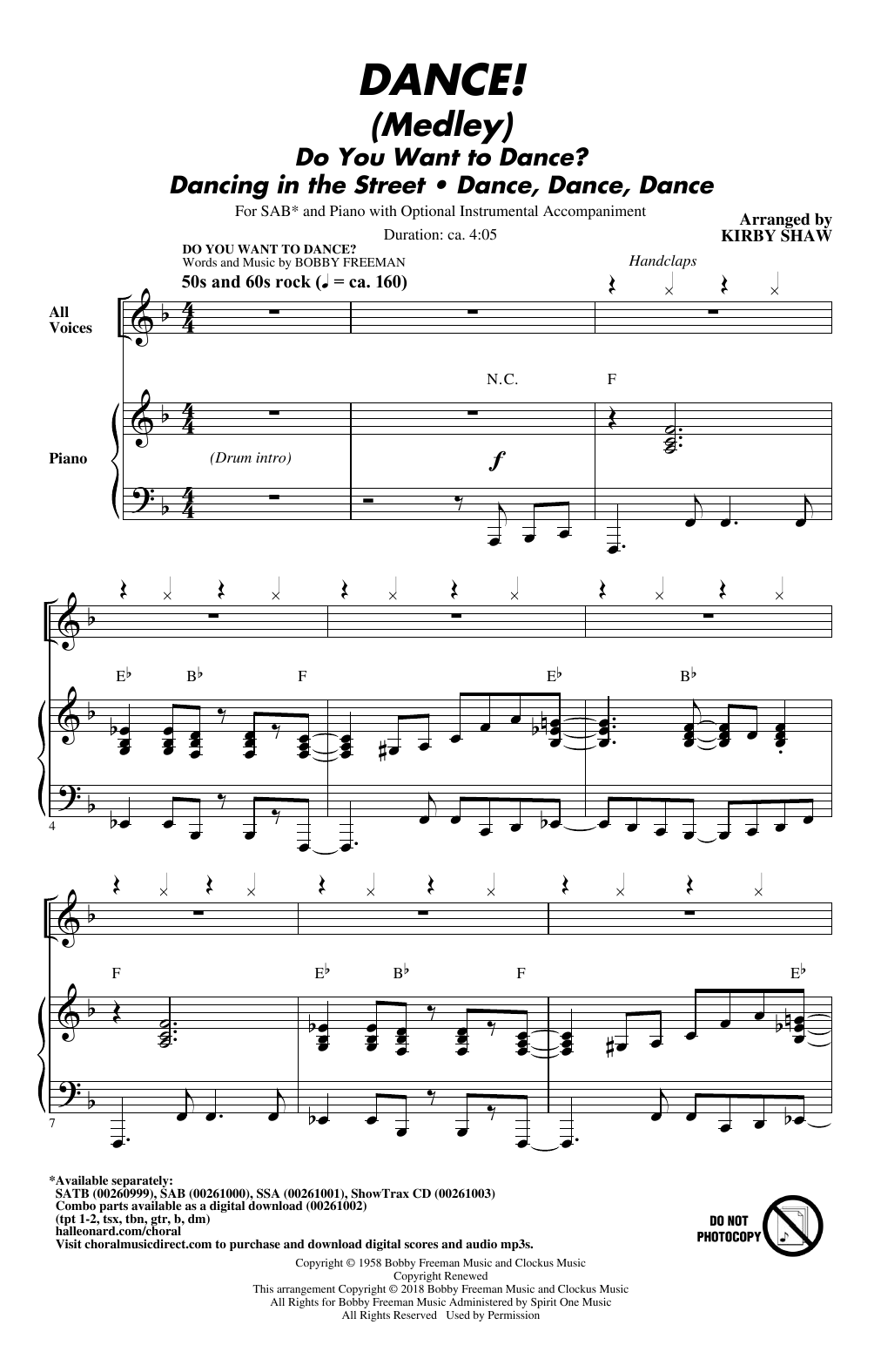 Produktgalerie: Seite 1 von 1 DANCE! (Medley), Kirby Shaw, Chor