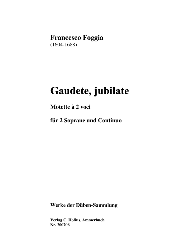 Produktbild zu: Gaudete, jubilate