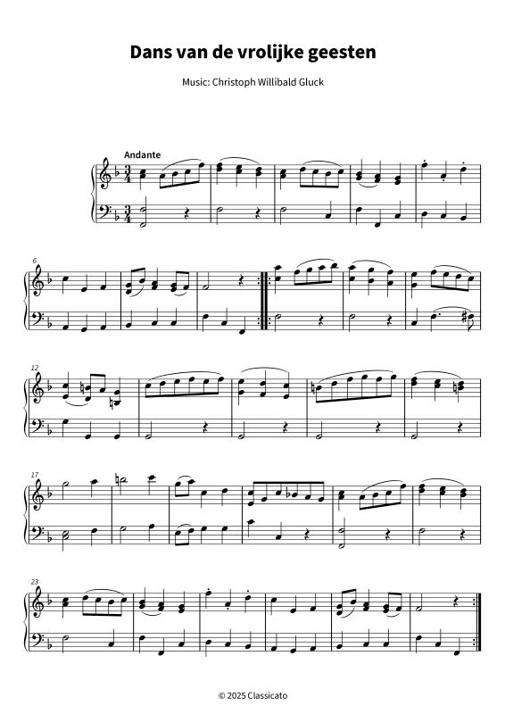 Product gallery: Page 1 of 5 Dans van de vrolijke geesten - versimpelde versie, , Piano Solo
