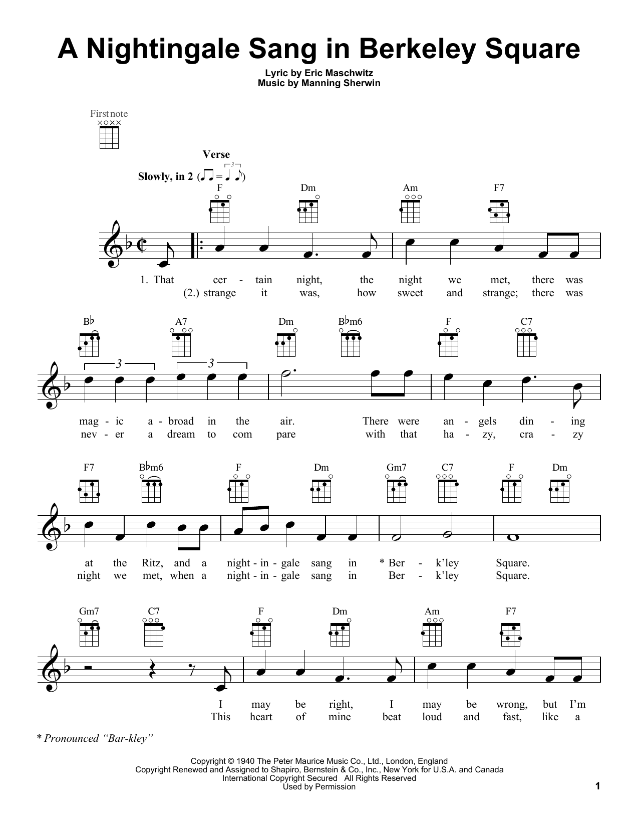 Product gallery: Page 1 of 1 A Nightingale Sang In Berkeley Square, Manhattan Transfer