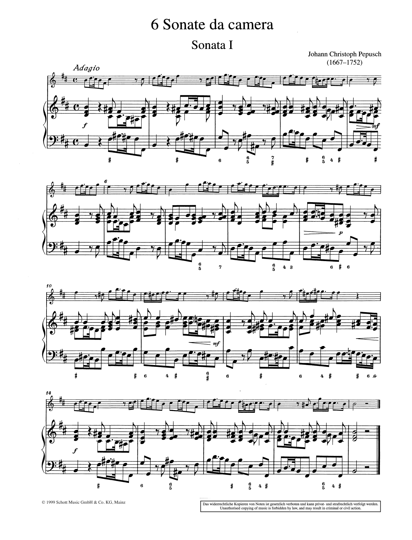 Produktbild zu: Sonata No. 1