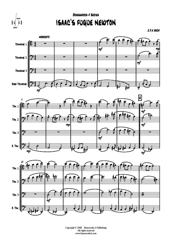 Product picture to: Isaacs Fugue Newton C. P. E. Bach